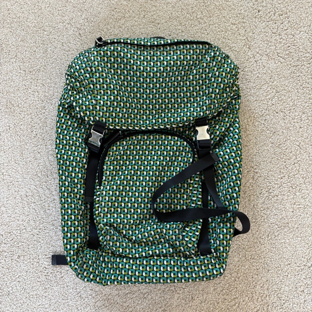 Prada nylon multicolor backpack
